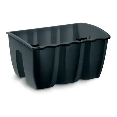 PROSPERPLAST Závěsný truhlík - CROWN Rozměr: 39,3x27,8 cm, Barva: antracit