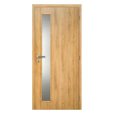 Doornite CPL Interiérové dveře TIKA1 sklo, 80 P, 846 × 1983 mm, CPL laminát, pravé, dub Corbridg