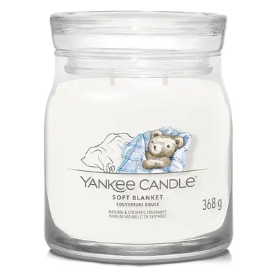 Yankee Candle vonná svíčka Signature ve skle střední Soft Blanket 368g