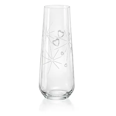 Crystalex sklenice na šampaňské Sparkly Love 250 ml 2KS