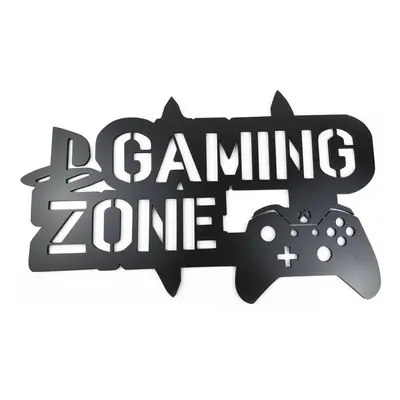 Živá Zeď Dřevěná nástěnná dekorace Gaming zone černé