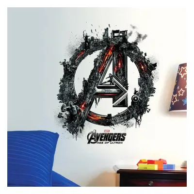 Samolepka na zeď "Avengers Logo" 42x35 cm