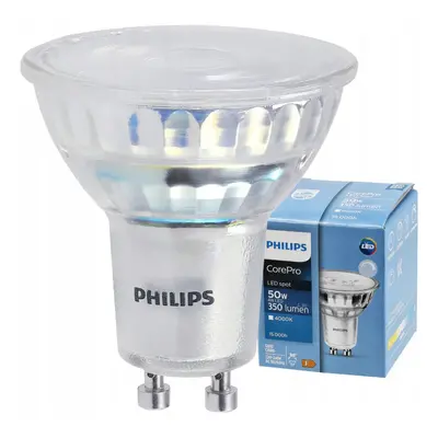 LED žárovka Philips GU10 - 4W - 350 Lm 36° - neutrální bílá - CorePro Premium