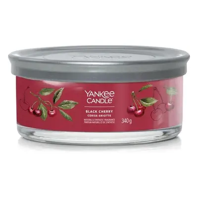 Yankee Candle vonná svíčka Signature Tumbler 5 knotů Black Cherry 340g