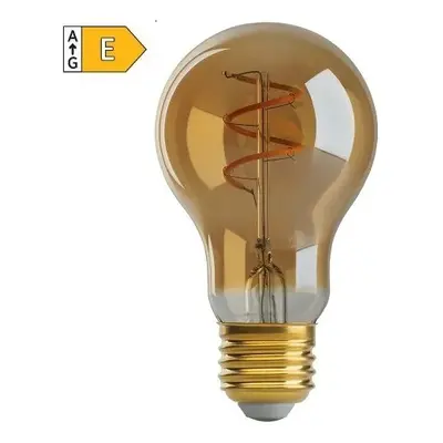 Diolamp LED Filament žárovka Amber A60 4W/230V/E27/1800K/270Lm/360°/Dim