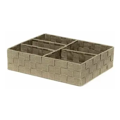 Organizér na prádlo a doplňky Compactor TEX - 5 dílný, 32 x 25 x 8 cm, Taupe (šedo-béžový)