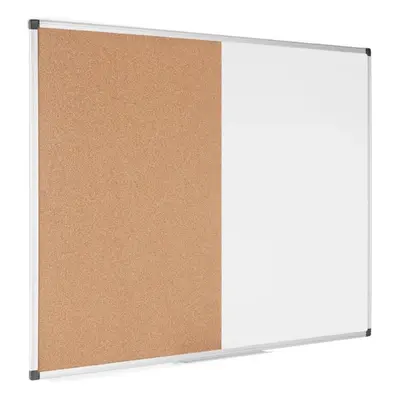 Bi-Office Popisovací magnetická tabule a korková nástěnka, kombinovaná, 900 x 600 mm