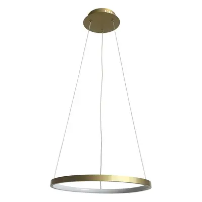 Zlaté LED závěsné svítidlo Lune kulaté 40cm 25W - Candellux - LED lustry a svítidla > Kolekce s