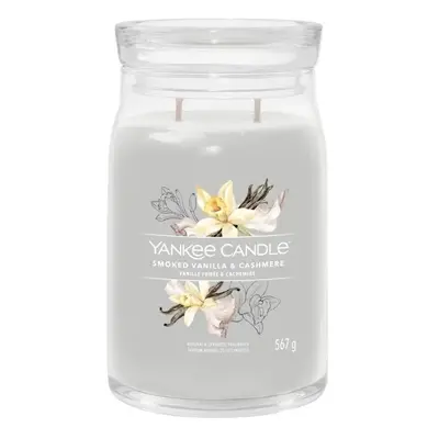 Yankee Candle vonná svíčka Signature velká Smoked Vanilla & Cashmere 567g