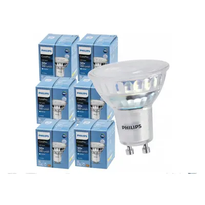 6x LED žárovka Philips GU10 - 4W - 350 Lm 36° - neutrální bílá 4000K - CorePro Premium