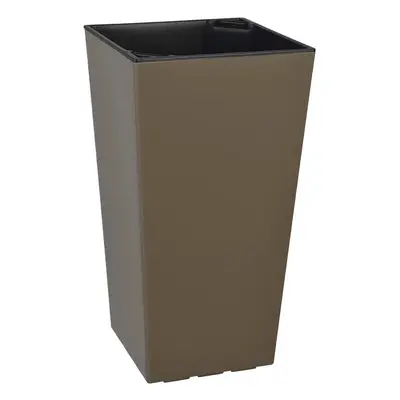 Plastkon Květináč Elise 20x20x36 cm taupe mat