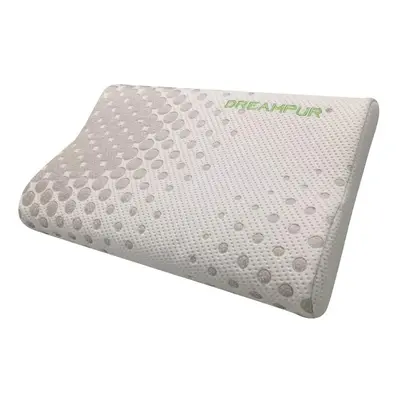 DREAMPUR Anatomický polštář DREAMPUR® z latexové pěny Grey dots profilovaný - 40x60 cm