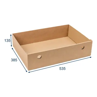 KARTON PAK Úložné boxy na oblečení, organizéry do skříně EKO KARTON 55x40x13cm - zásuvka