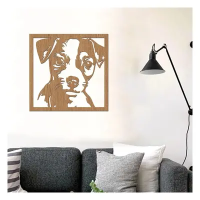 dřevo života Dřevěná dekorace psa Jack Russell teriér Rozměry (cm): 40x40, Zvolte barvu dekoru: 