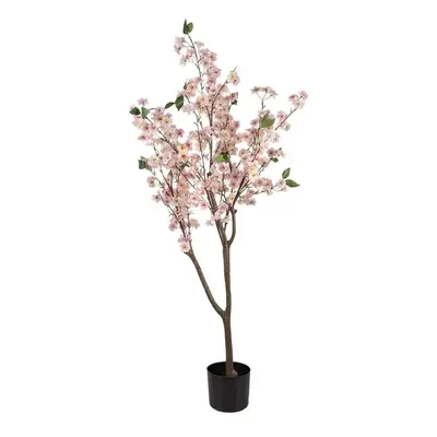 Dekorace umělý stromek třešeň s růžovými květy Cherry Blossom - 35*35*120 cm