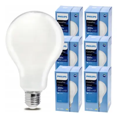 6x LED žárovka Philips E27 - 23W - 3452lm - 4000k Corepro Premium - SET