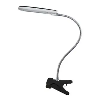 ACA Lighting LED stolní lampička s vypínačem a klipem BAZ 5W/230V/4000K/340Lm/120°/IP20, černá