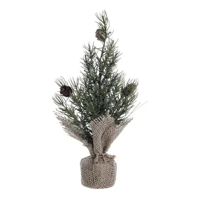 Zelený vánoční borovicový stromek v jutě Fleur Pine Tree - 25 cm