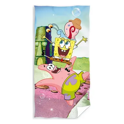 Vesna | Dětská osuška Sponge Bob a Přátelé 70x140 cm