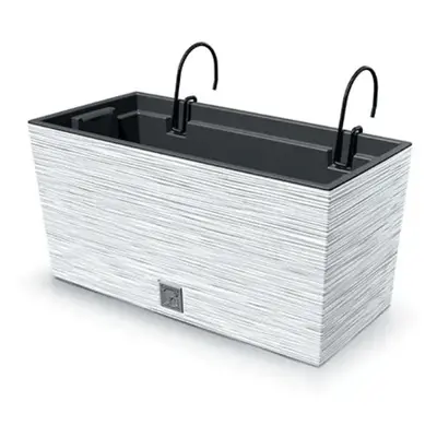 PROSPERPLAST Závěsný truhlík - FURU CASE W Rozměr: 39,5x18,5 cm, Barva: bílá