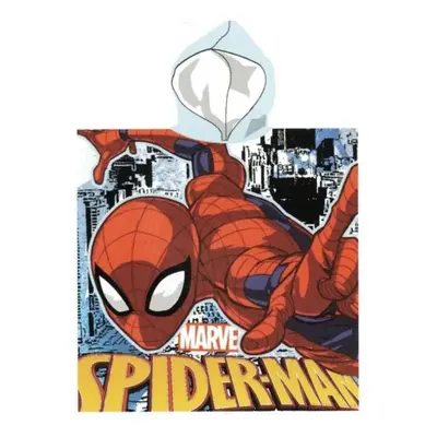 Dětské pončo SPIDER MAN modrý 55x110cm Setino