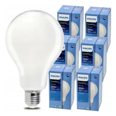 6x Philips E27 LED žárovka - 23W - 3452lm - 6500k Corepro Premium - SET