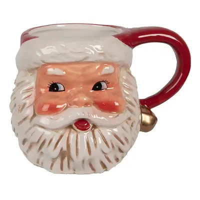 Keramický hrnek hlava Santa - 14*10*11 cm / 450 ml