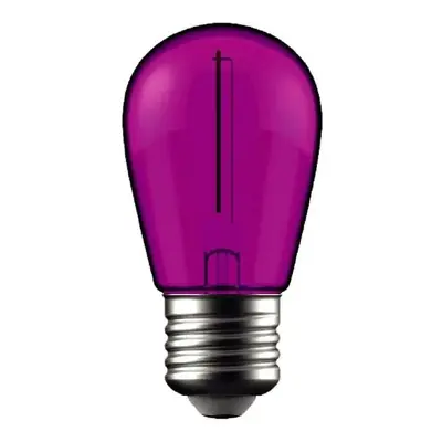 Retro barevná LED žárovka E27 1W 50lm fialová, filament