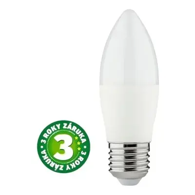 Prémiová LED žárovka svíčka E27 8W 810lm teplá, ekv. 60W, 3 roky