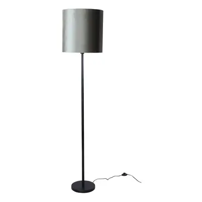 Vloerlamp zwart met velours kap groen 40cm - Simplo