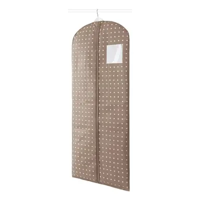 Béžový obal na šaty Compactor Dots, 137 cm