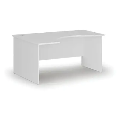 Ergonomický kancelářský pracovní stůl PRIMO WHITE, 1600 x 1200 mm, levý, bílá