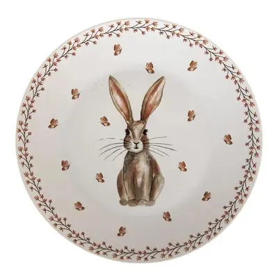 Porcelánový jídelní talíř Rustic Easter Bunny - Ø 26*2 cm