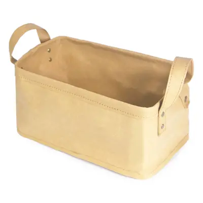 Úložný košík Compactor Basket Ecologic s dvěma držadly, béžový, 28 x 18 x 13 cm