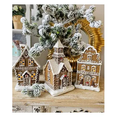 Vánoční perníkový domek s Led světýlky Gingerbread House - 12*10*21cm/ 3*AAA