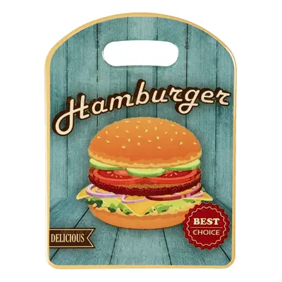 Malé servírovací keramické prkénko Hamburger - 15*20 cm