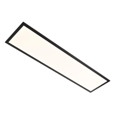 Moderní LED panel černý 100 cm vč. LED stmívání do teplé bílé - Armstrong