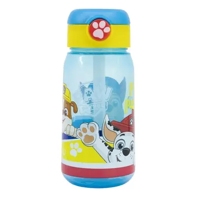 Plastová láhev na pití s brčkem a víčkem Tlapková patrola - Paw Patrol - 510 ml