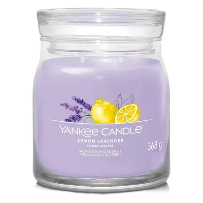 Yankee Candle vonná svíčka Signature ve skle střední Lemon Lavender 368g