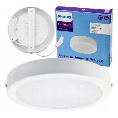 LED kulaté vestavné svítidlo Philips - 12W 1200lm 4000K - bílá lampa