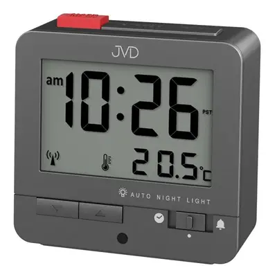 JVD Digitální černý rádiem řízený budík JVD RB9401.2