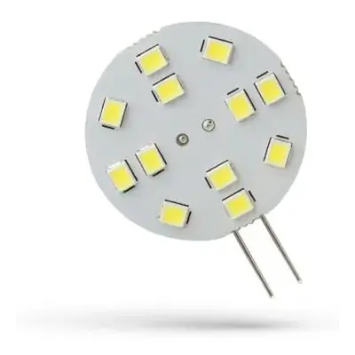 LED žárovka G4 2W 190lm 12V teplá, ekvivalent 19W