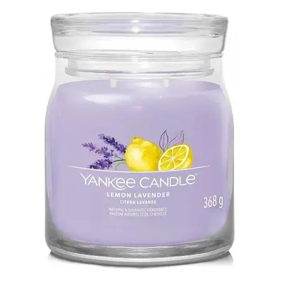 Yankee Candle vonná svíčka Signature ve skle střední Lemon Lavender, 368 g