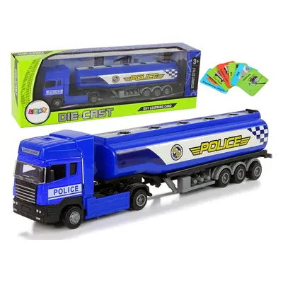 LEAN Toys Policejní cisterna - modrá