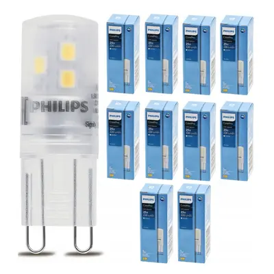 PHILIPS 10x LED žárovka - G9 - 1,9W - 220Lm - teplá bílá Corepro Premium - SET