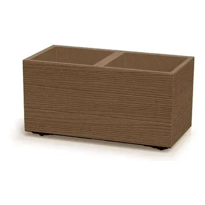 PROSPERPLAST Květináč - MADERA CASE Eco Wood Rozměr: 57,7x28,8x29 cm, Barva: naturo