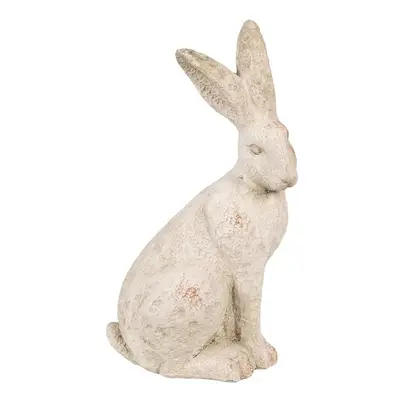 Béžová antik dekorační figurka králík Rabbit - 19*15*35 cm