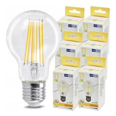 Anlux 6x LED žárovka E27 - 11W - 1540lm - teplá bílá