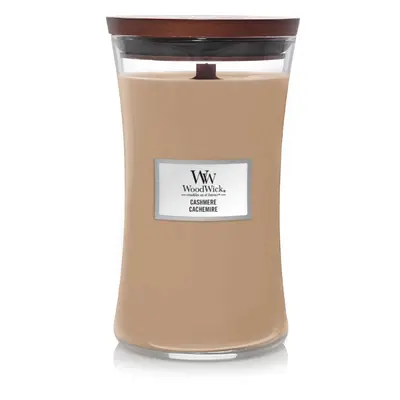 WoodWick vonná svíčka s dřevěným knotem velká Cashmere 609 g