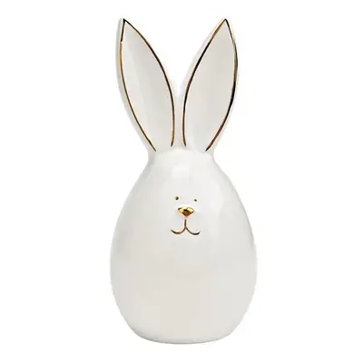 Keramický zajíček AURIC BUNNY 14 cm bílý